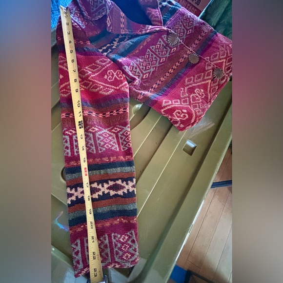 1990's Painted Pony Southwestern Tapestry Jacket // Women's Medium. - Picture 11 of 11